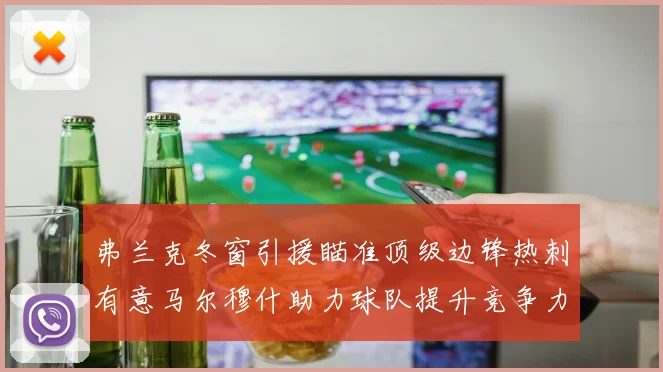 弗兰克冬窗引援瞄准顶级边锋热刺有意马尔穆什助力球队提升竞争力